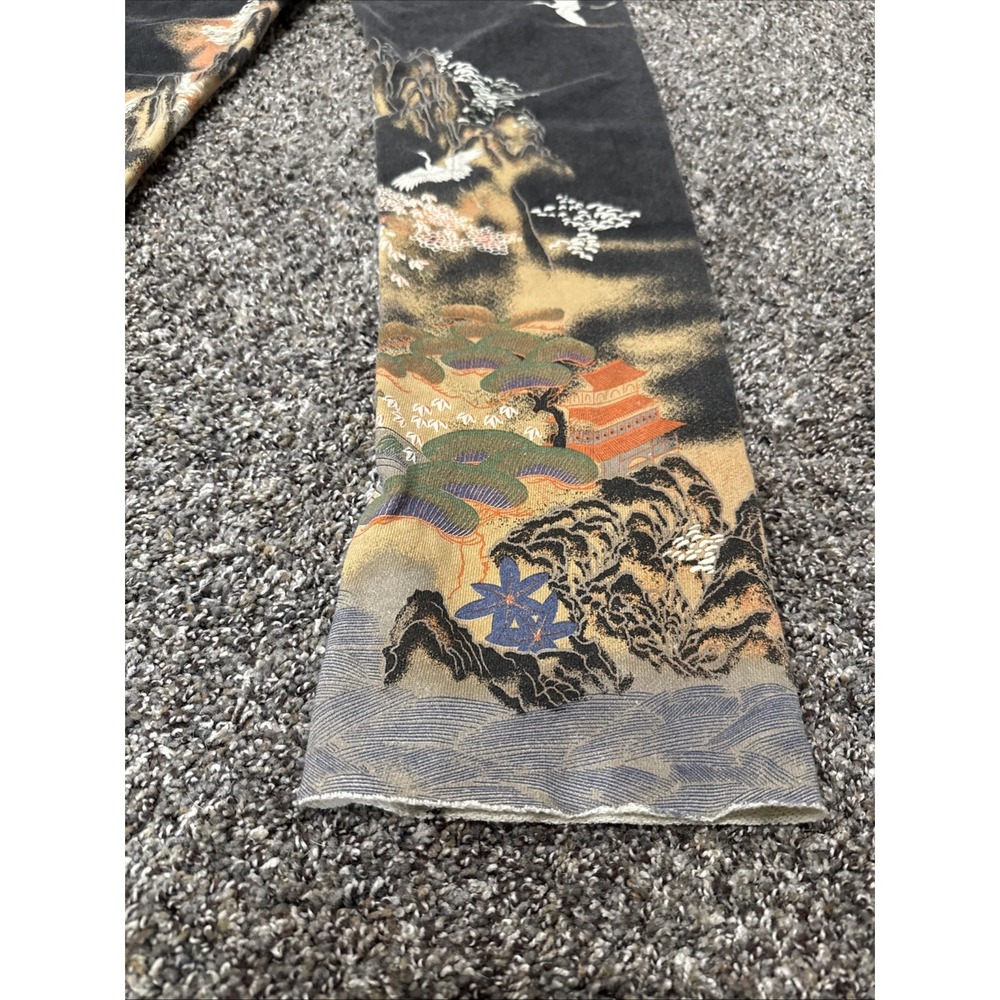 Paparazzi Women's Sweatpants 100% Cotton Crane Scenic Asian Themed Size XS Low - Picture 10 of 11